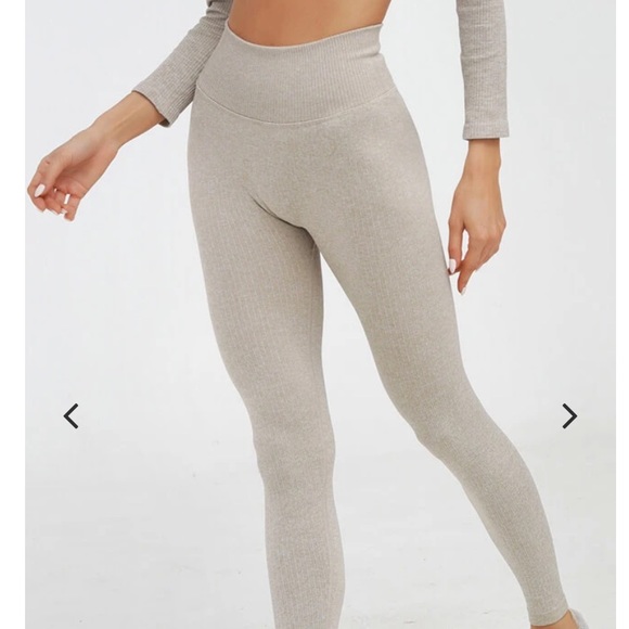 THREE COLORS SET MAYZIA Ribbed Seamless Legging - Picture 2 of 16